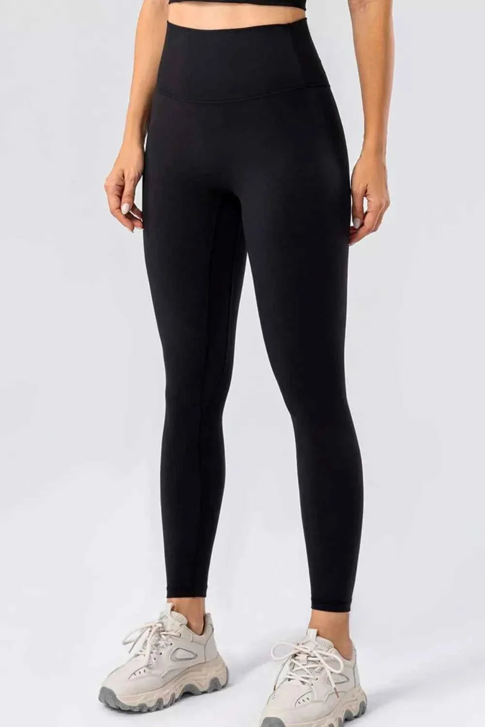 High Waist Wide Waistband Seamless Active Leggings 4