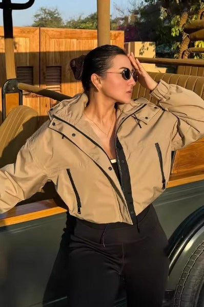 Contemporary Cropped Hood Jacket