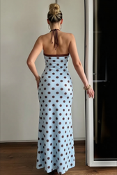 Retro Spotted Sexy Slim Fit Slip Dress