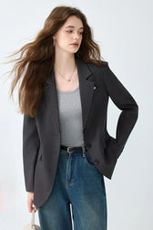 Unstructured Relaxed Office Chic Blazer