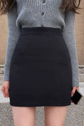 High Waist Pencil Mini Skirt