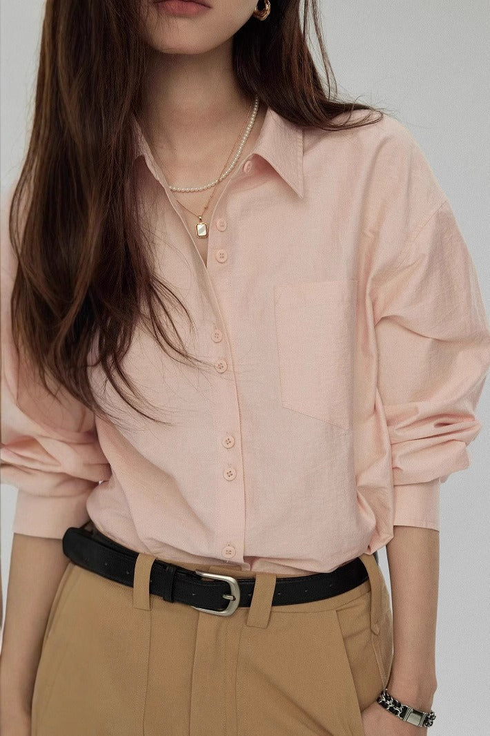 Elegant Button Down Long Sleeve Top