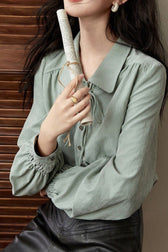 Unique Brushed Texture Blouse