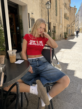 Vintage High Waist Fluid Wide Cropped Jeans