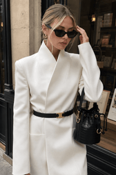 Long Sleeve Stand Collar Blazer