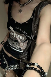 Retro Bodycon Crop Tank Top