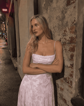 Chiffon Backless Spaghetti Strap Maxi Dress