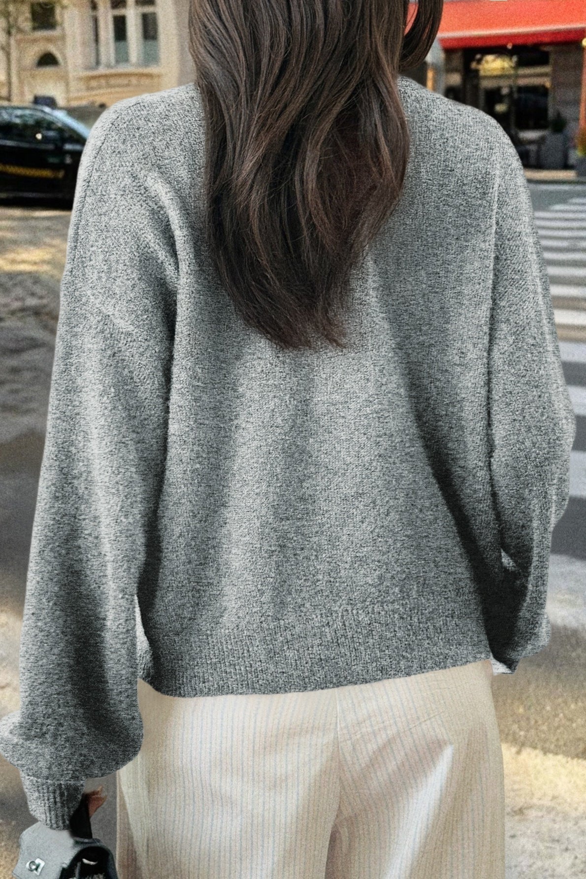 Casual Minimalist Button Front Long Sleeve Coat