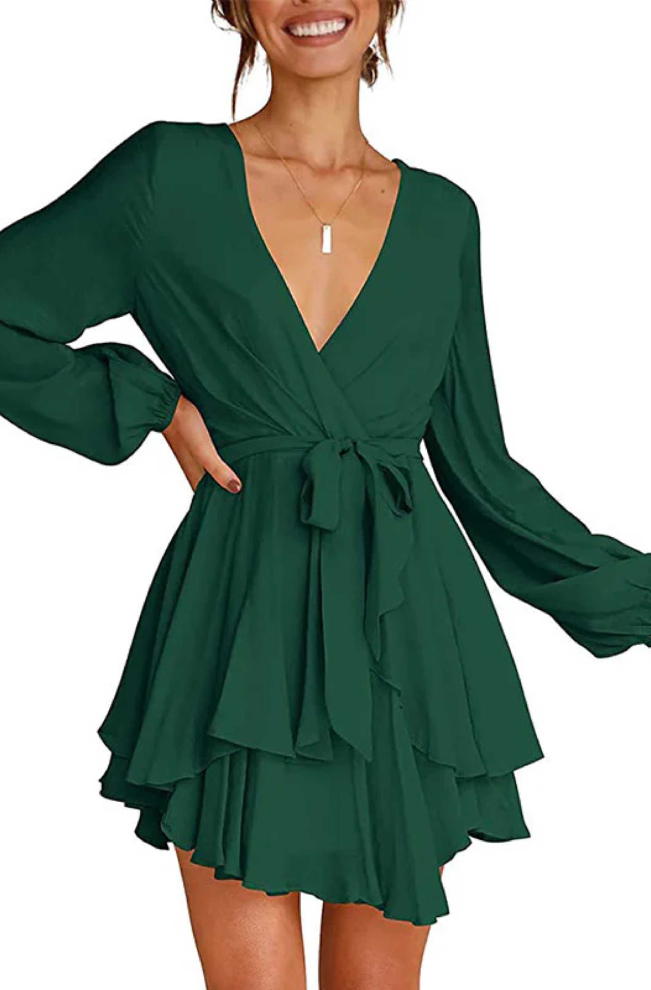 Sara Elevated Summer Wrap Dress Mini Designer Edit