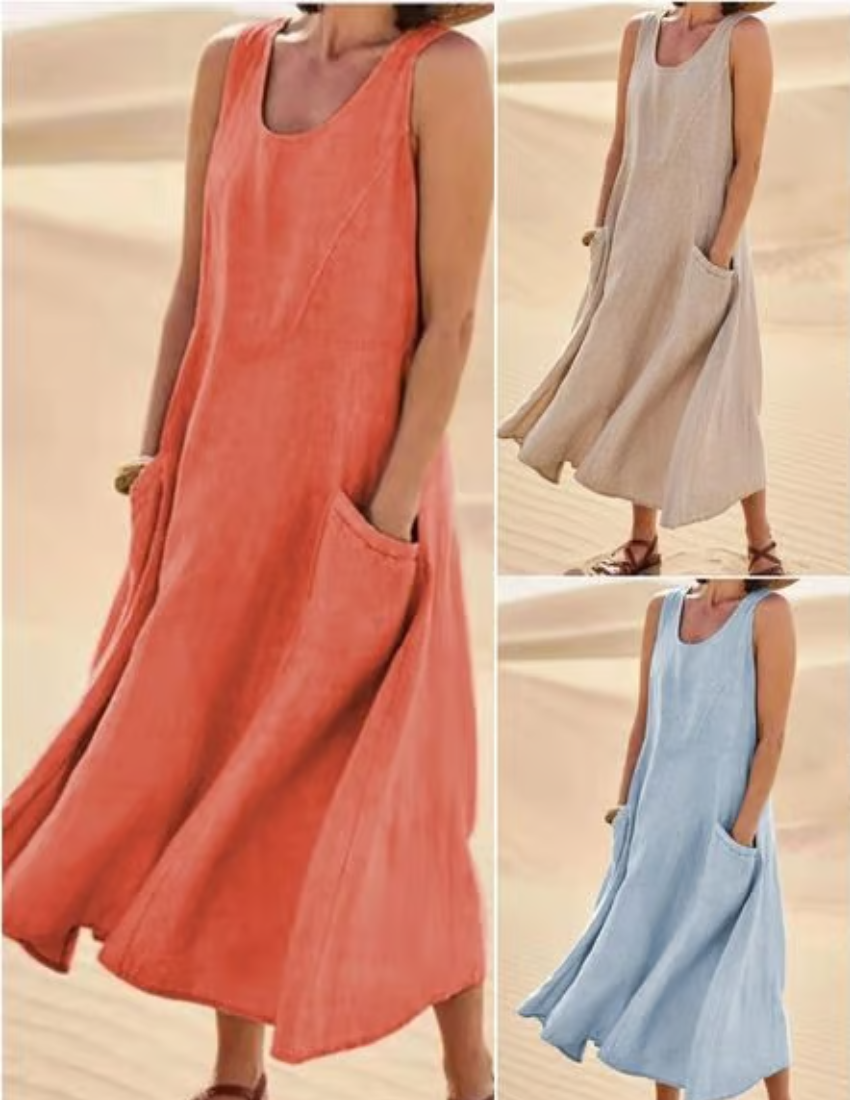 Chic Isabel Women's Airy Summer Midi Dress Statement Occasion Edit