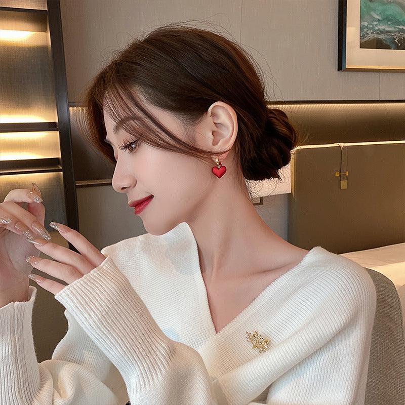 Darcey Huggie Heart Earrings