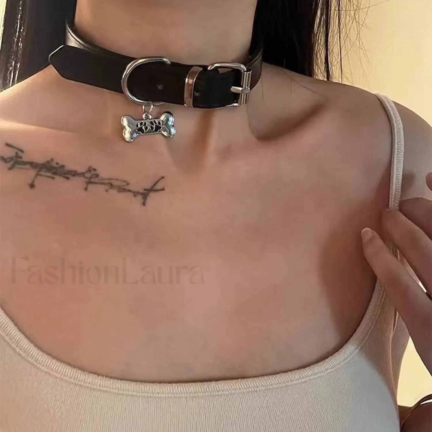 Dark Aesthetic Sexy Dog Bone Necklace