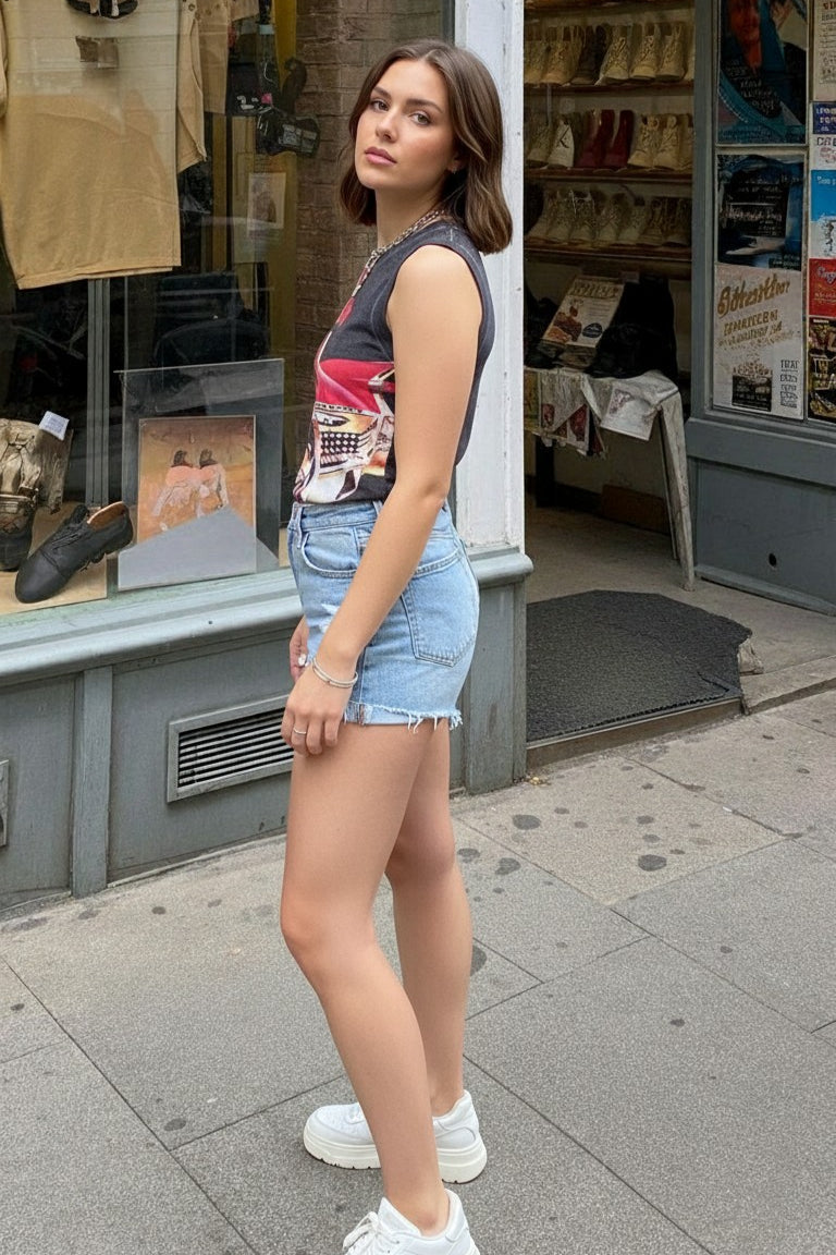 Printed Car Stylish Tank Top