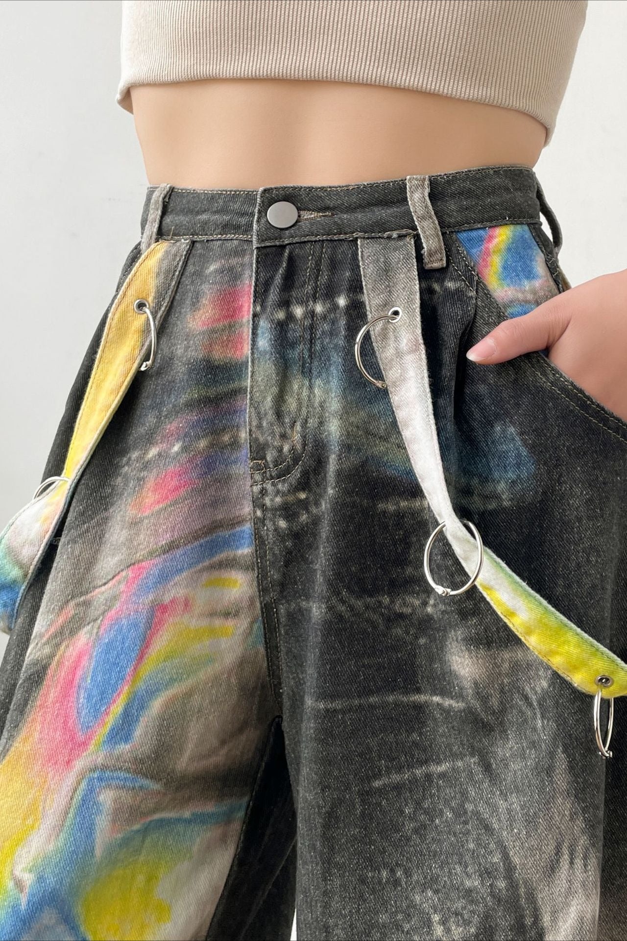 Vintage Washed Denim Jeans
