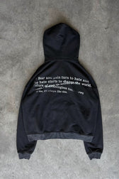 Digital Pattern Print Zip Hoodie