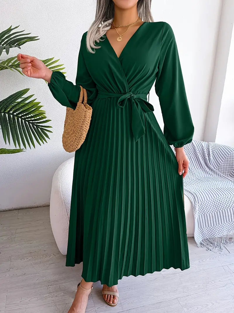 Boutique Carlota Pleated Midi Dress Statement Occasion Edit