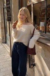 Soft Cozy Off-the-Shoulder Solid Sweater