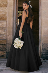 A Line Slip Prom Dress
