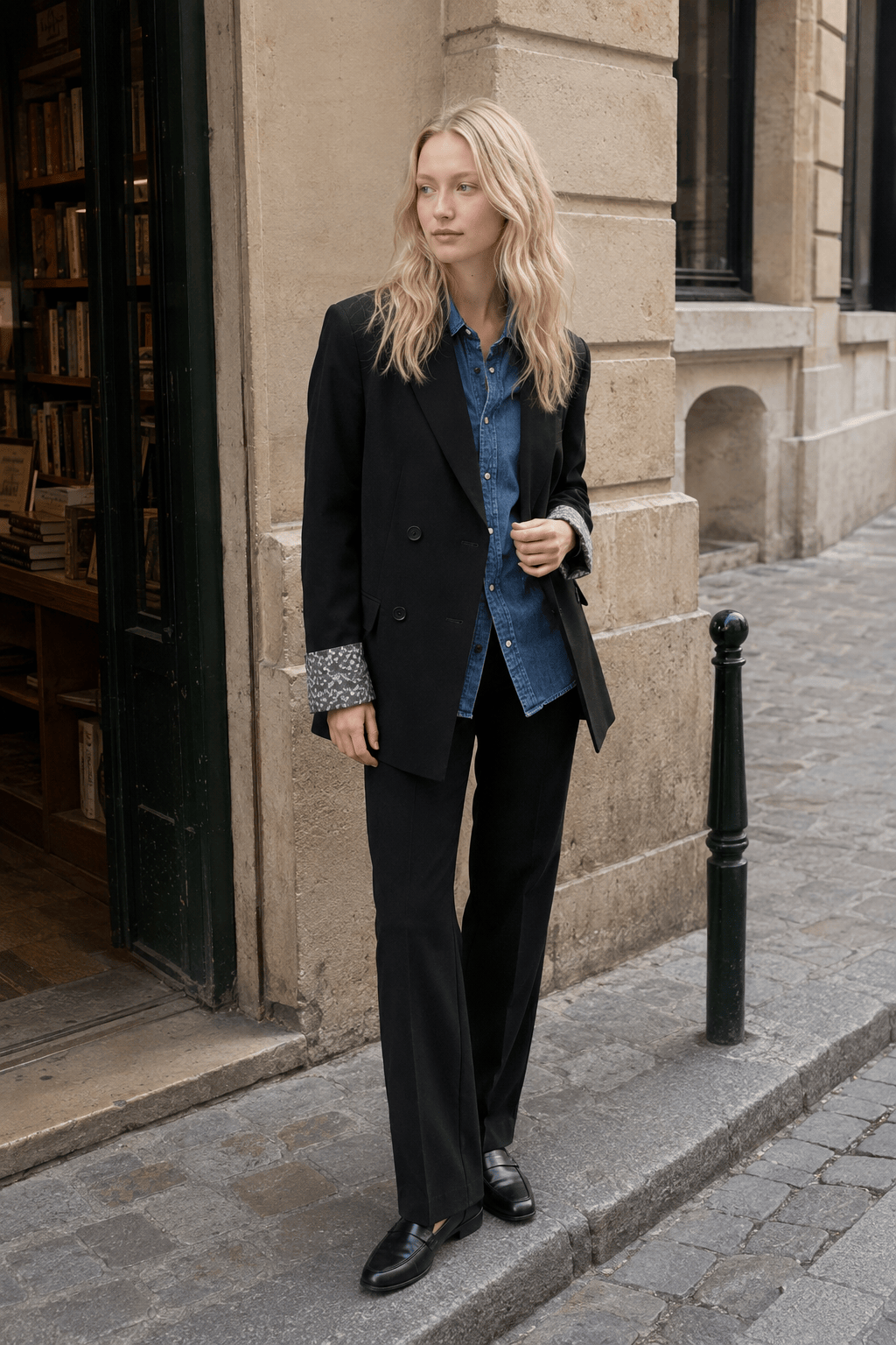 Loose Fit Long Sleeve Blazer