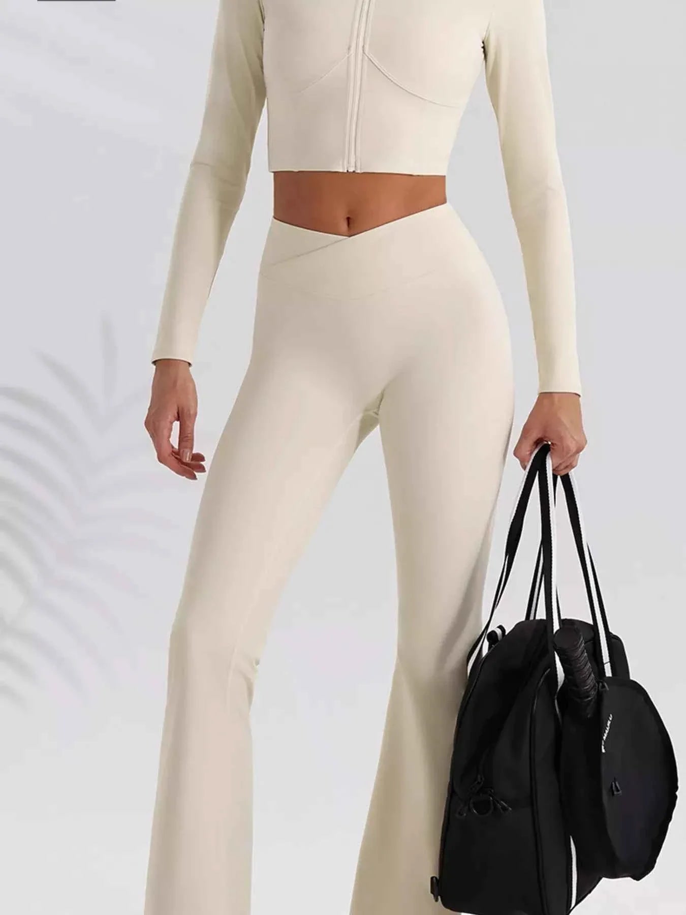 Seamless Criss-Cross V-Neck Tank and Leggings Active Set