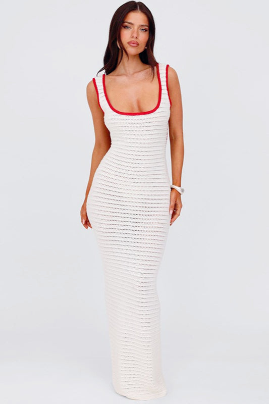 Sultry Sheer Knit Slip Dress 5