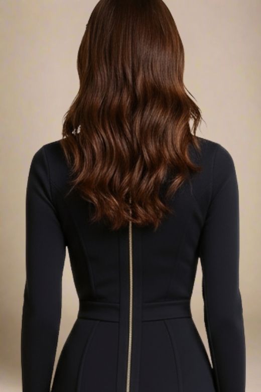 Dee Long Sleeve Bandage Dress - Classic Black