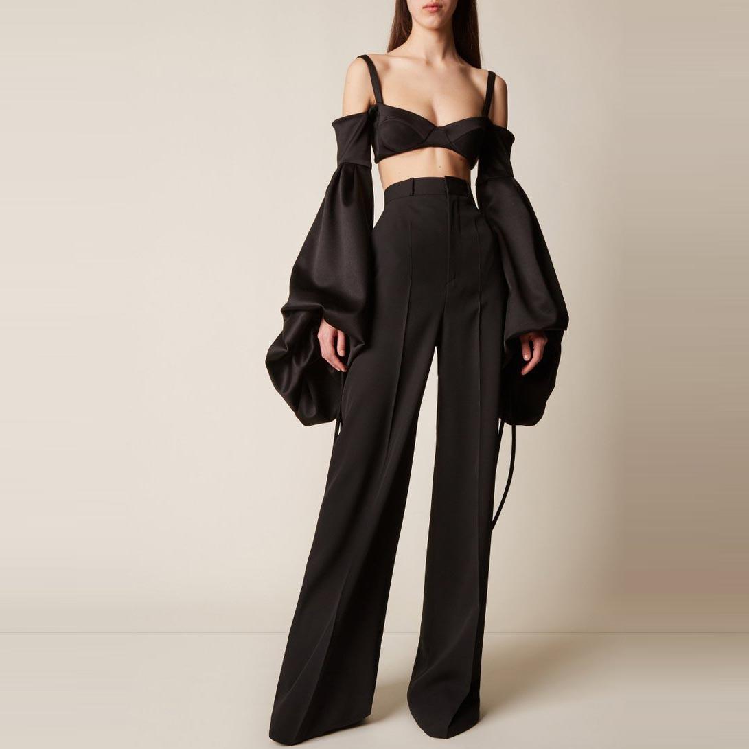 Demi Cold Shoulder Pants Set