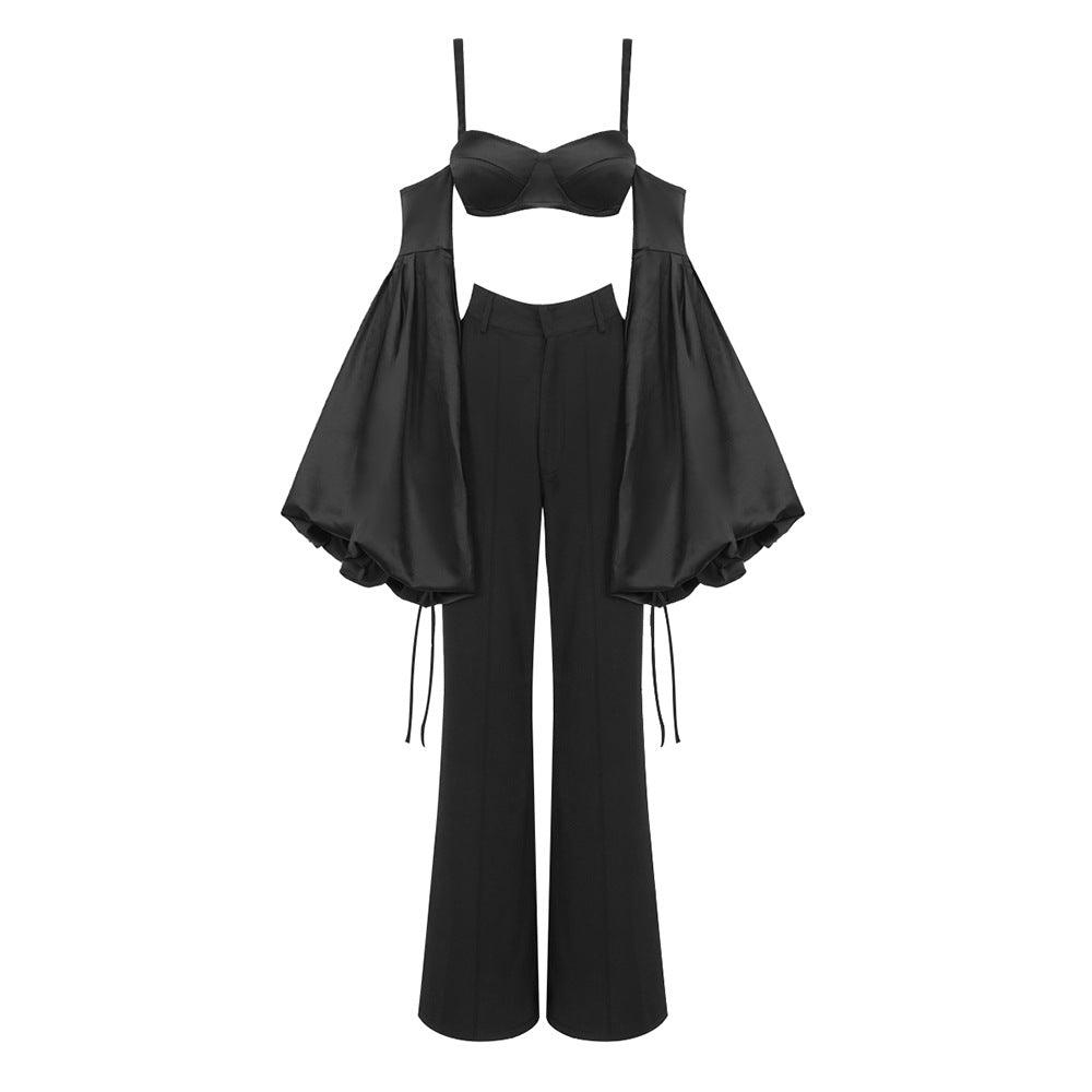 Demi Cold Shoulder Pants Set