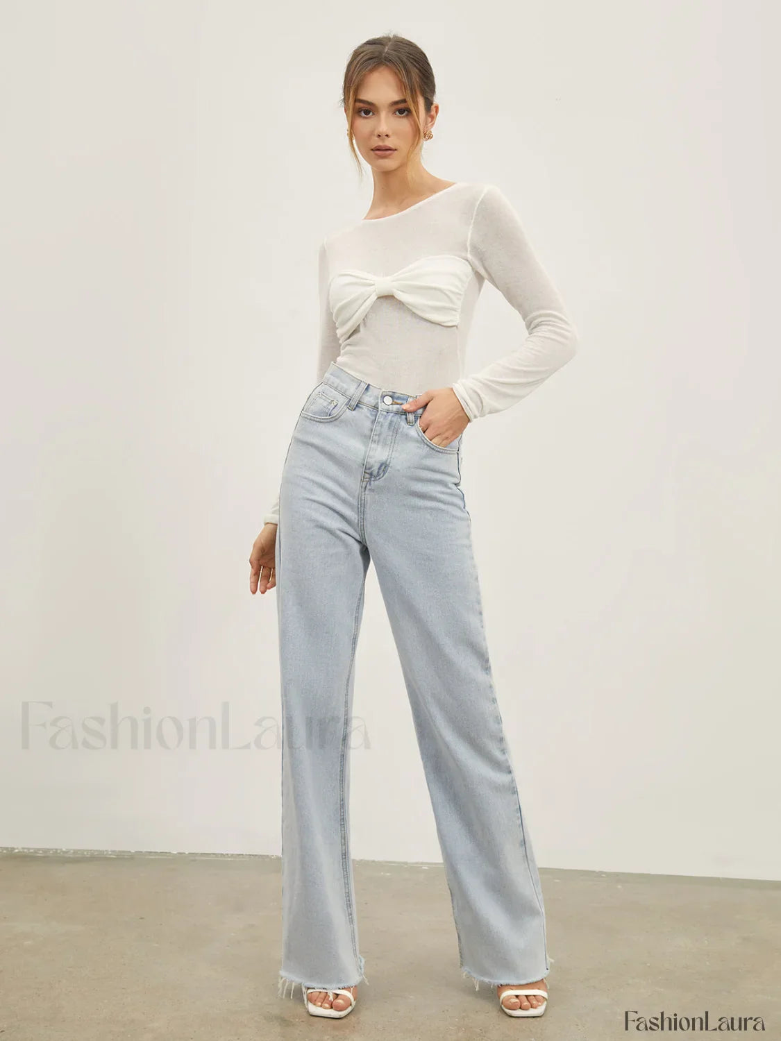 Denim Straight Graceful Leg Jeans