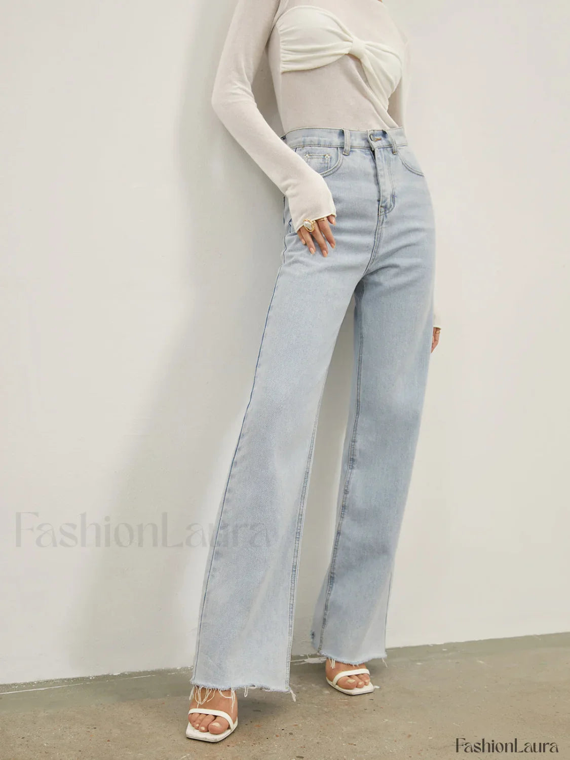 Denim Straight Graceful Leg Jeans
