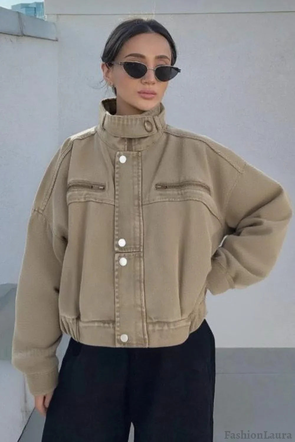 Denim Workwear Cropped Jacket