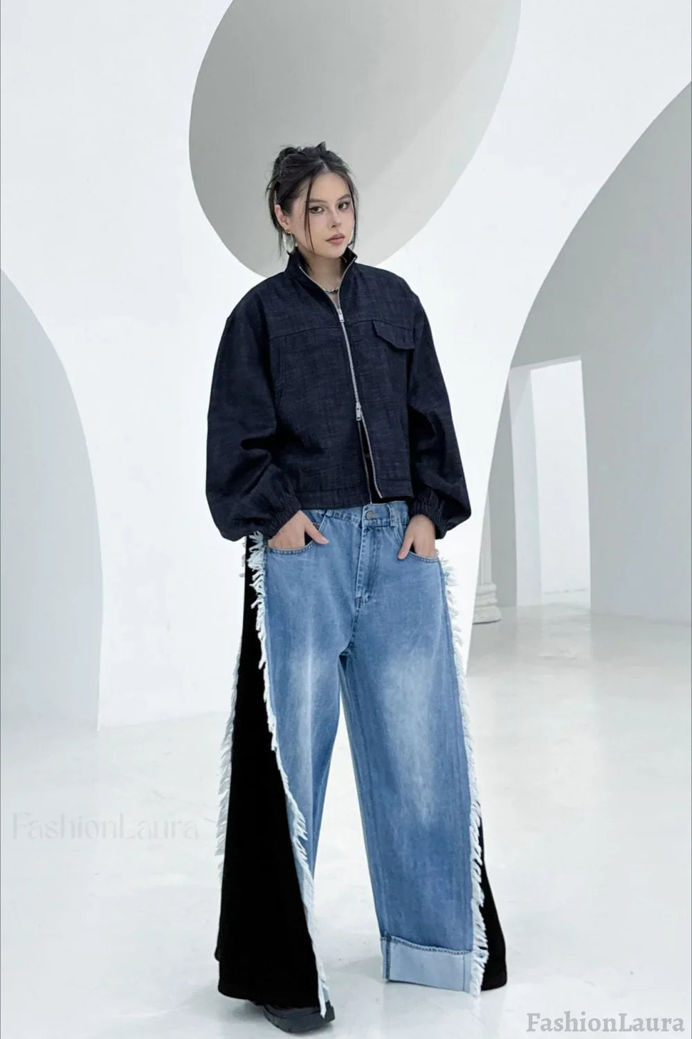 Denim Workwear Lapel Jacket