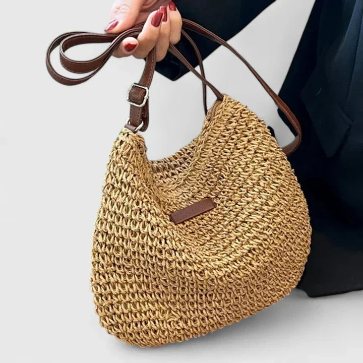 Straw Crochet Woven Crossbody Bag