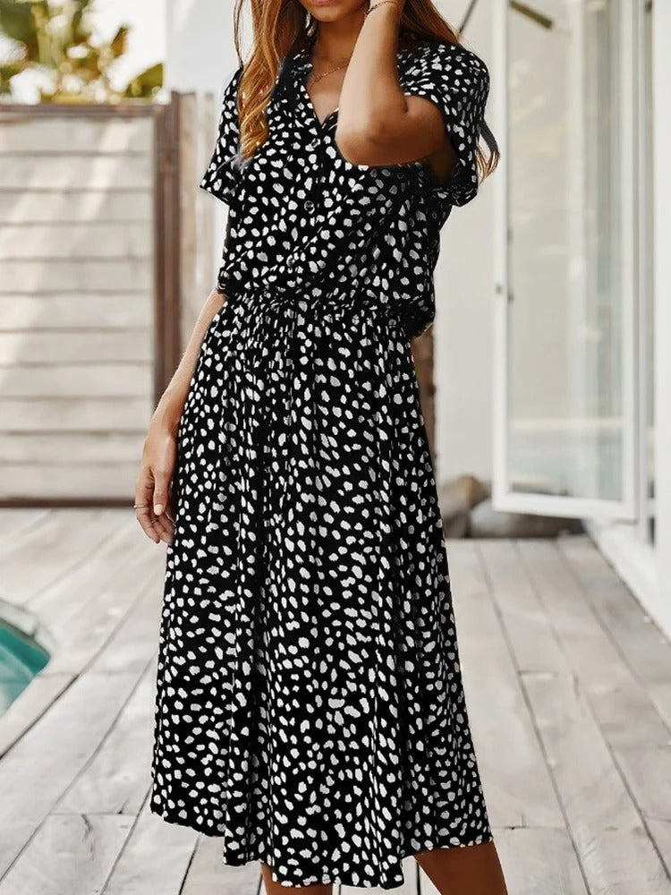 Sarah Minimalist Vintage Dress Chic Silhouette Collection