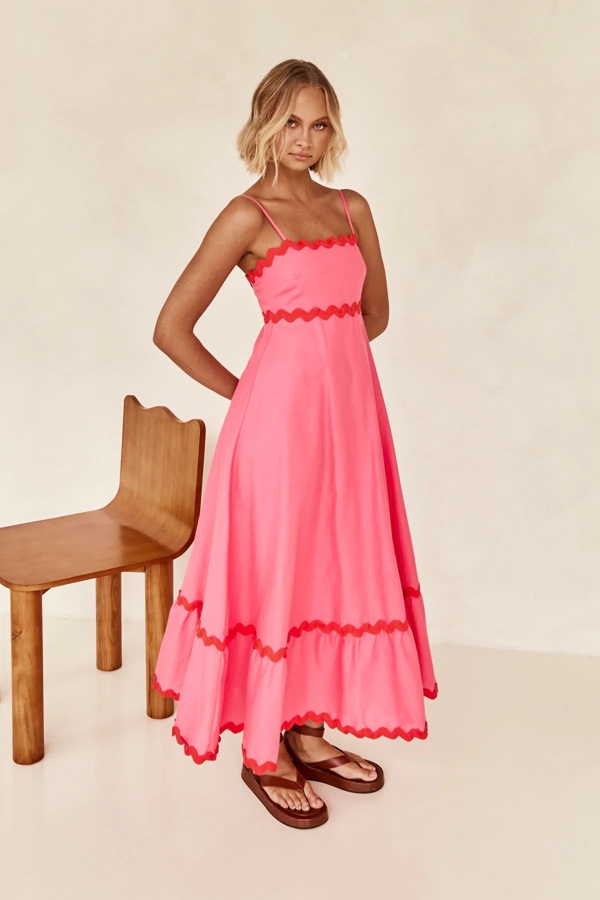 Clara Premium In Contrast, a Long Capri Dress Wardrobe Essential