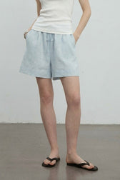 Linen Drawstring Relaxed Shorts Pants