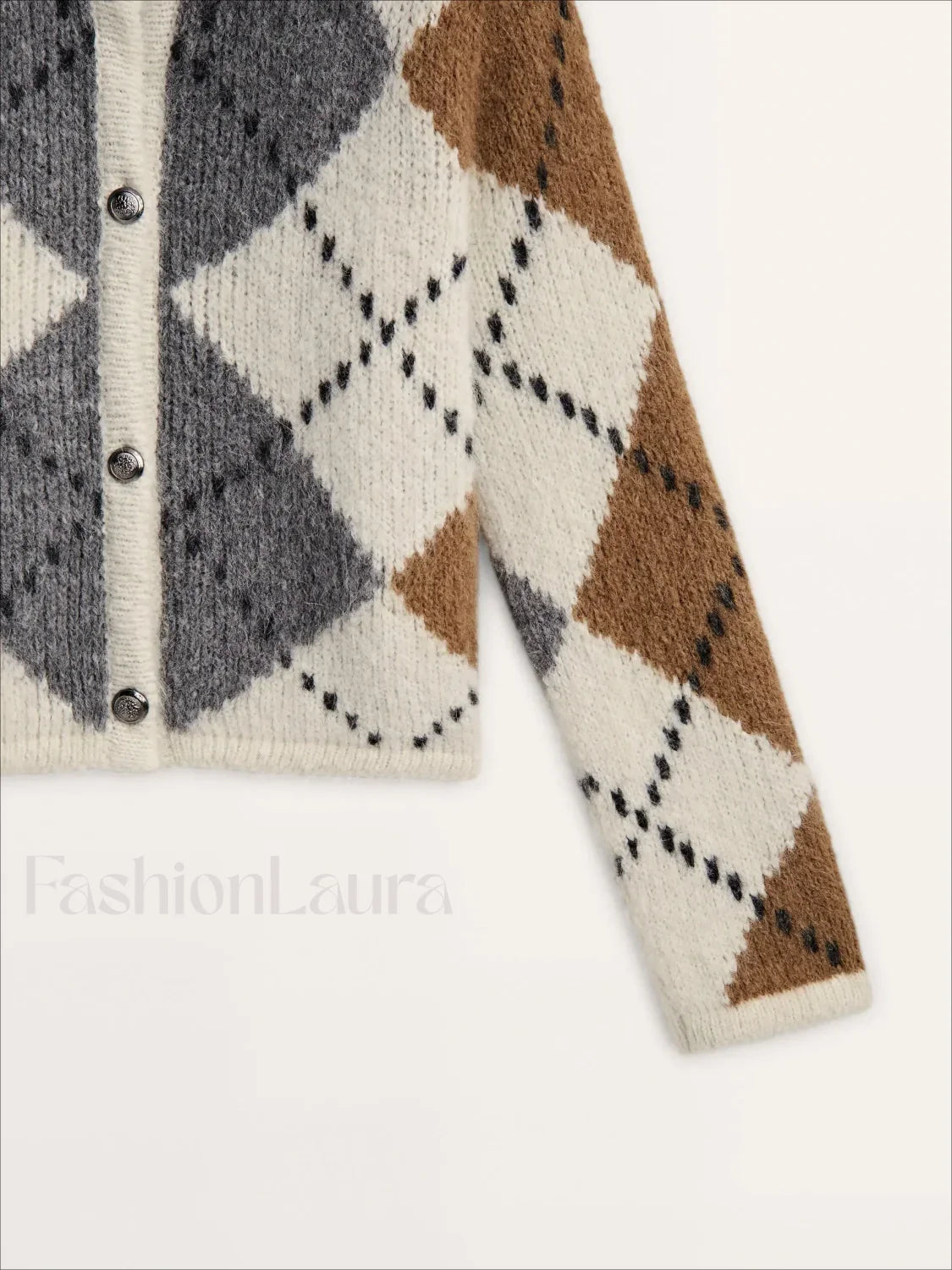 Diamond Knit College Cardigan