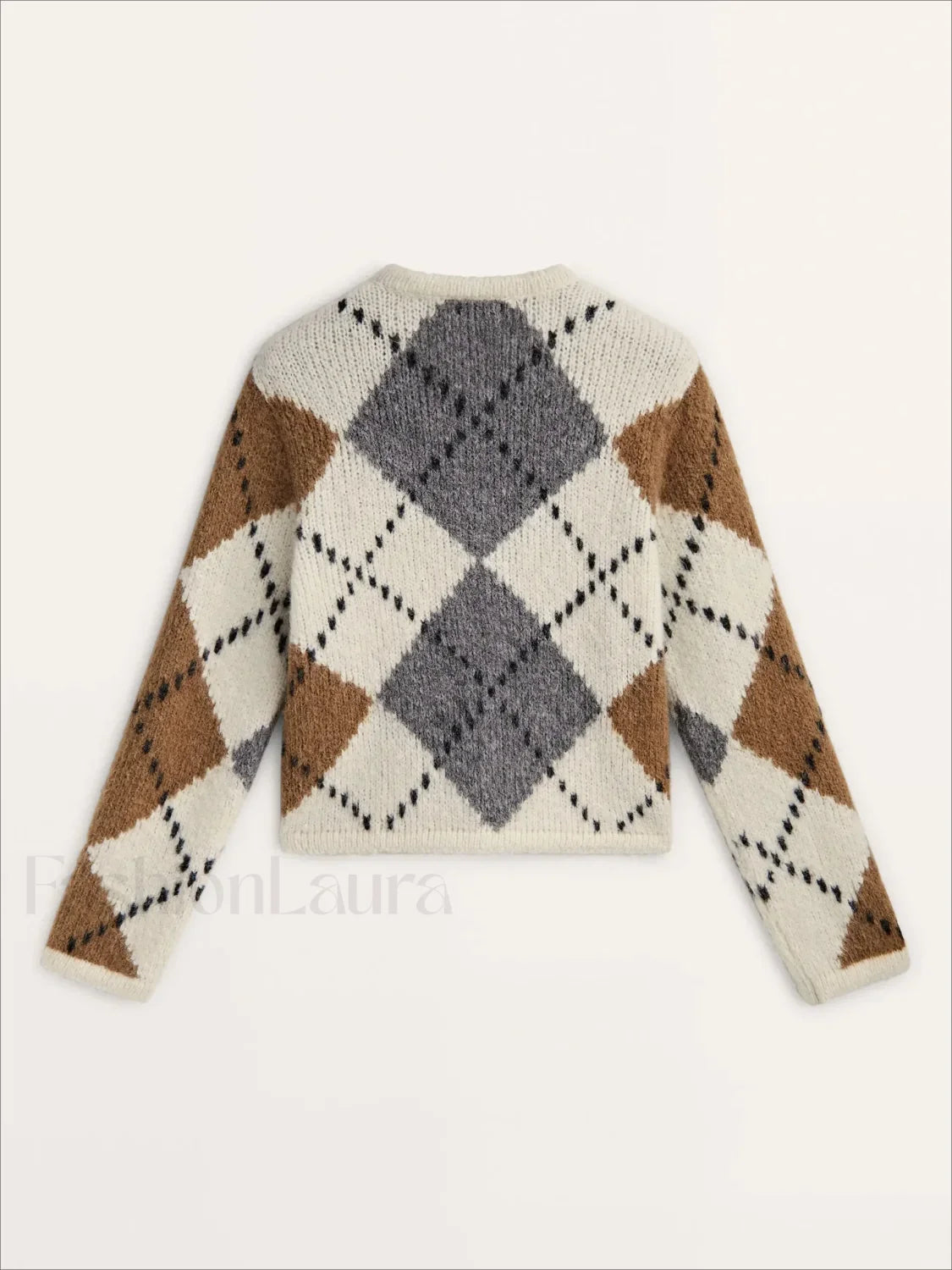 Diamond Knit College Cardigan