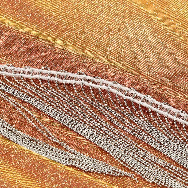 Dianna Tassel Trim Skirt Set