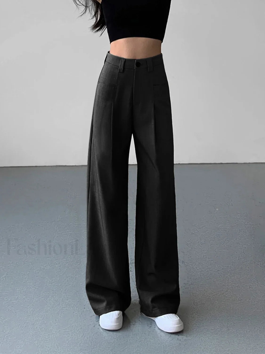 Divine Pleat Wide Leg Dress Pants Black / XS Pants