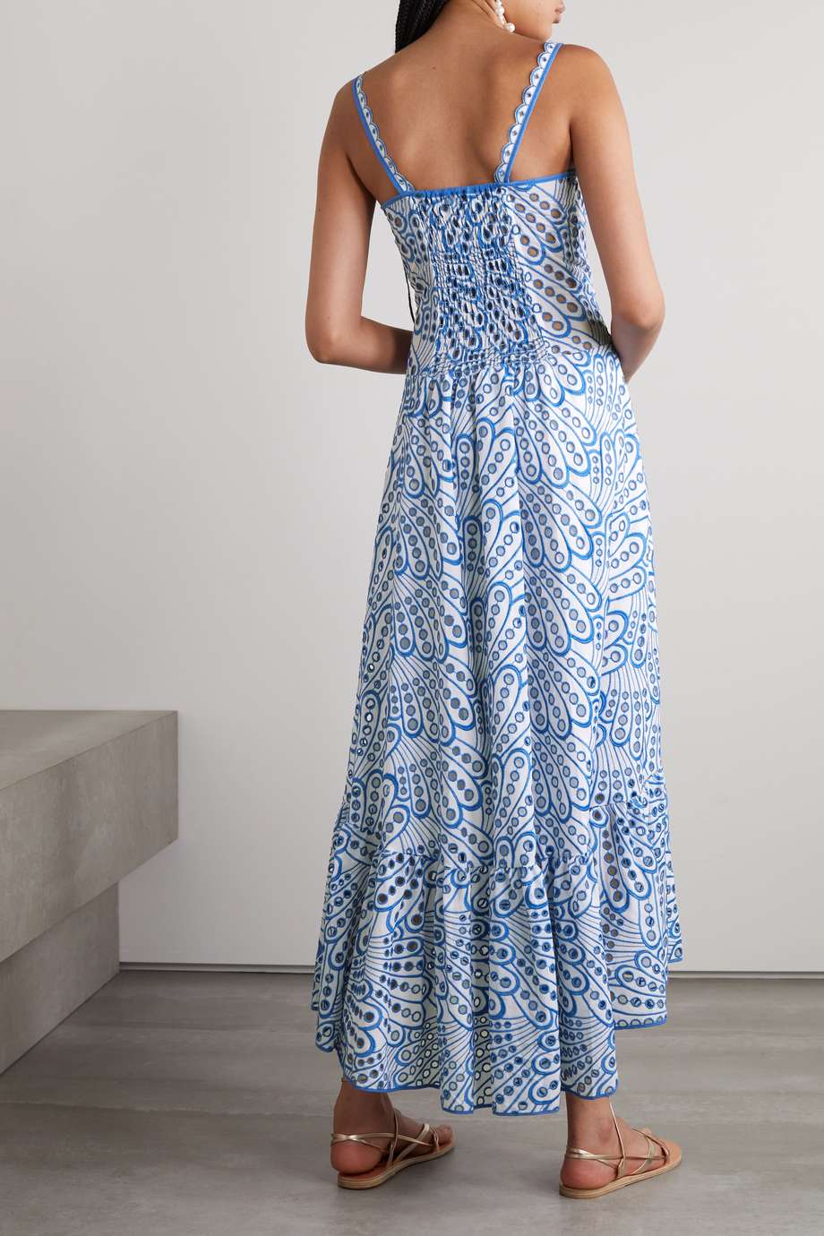 Dolly Embroidered Lace Midi Bustier Dress - View 2