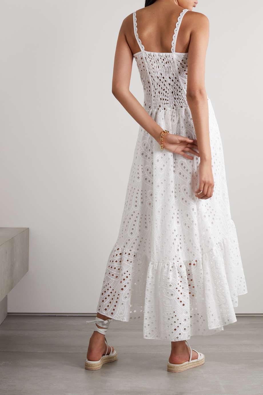 Dolly Embroidered Lace Midi Bustier Dress - View 7
