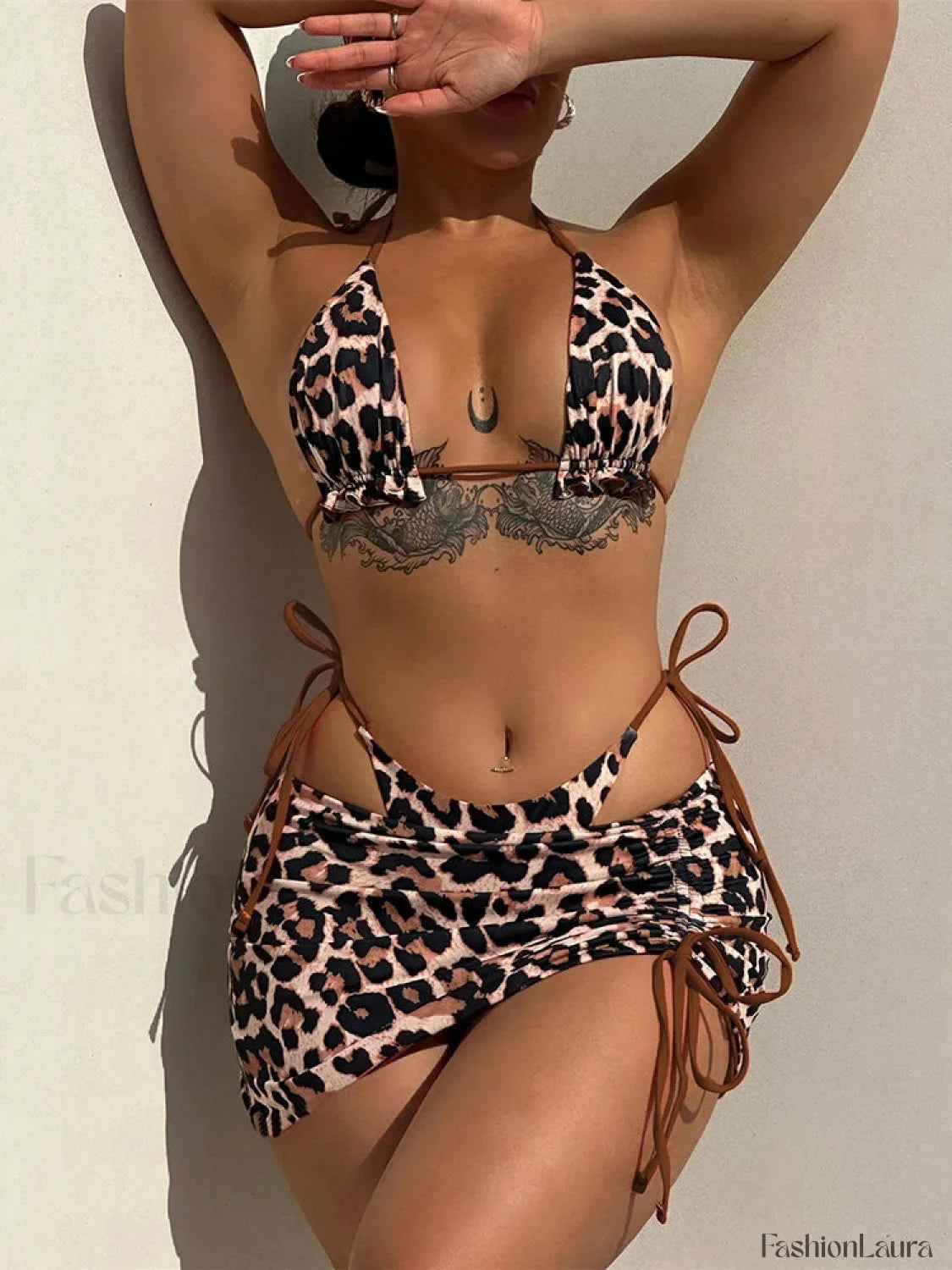 Double Sided Pleated Three Piece Set