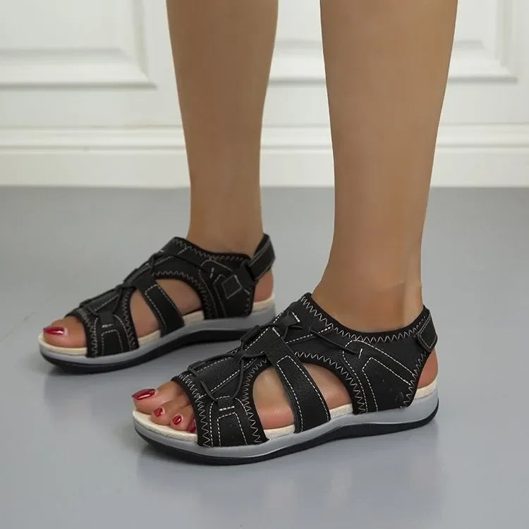 Closed Toe Strappy Adjustable Fisherman Sandals
