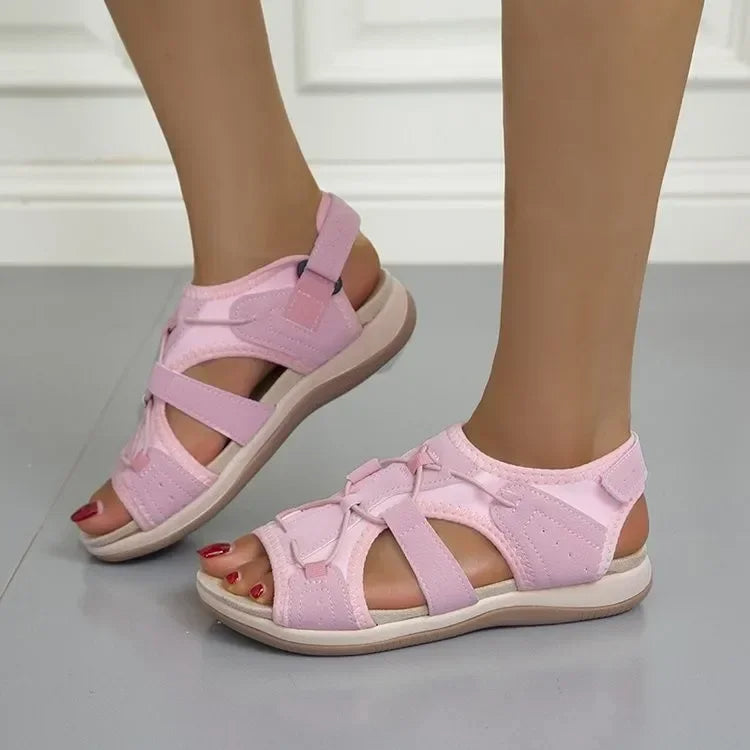 Closed Toe Strappy Adjustable Fisherman Sandals