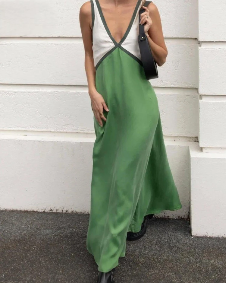 Jimena Statement V Neck Dress Occasion Edit