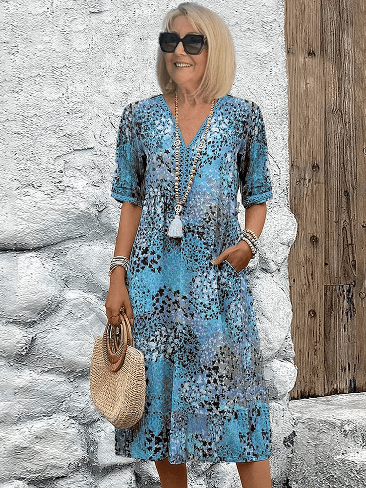 Skyler | Ocean Breeze Summer Dress Ocean Blue