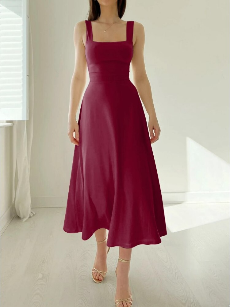 Timeless Selene Reversible Midi Dresses Premium Wardrobe Essential