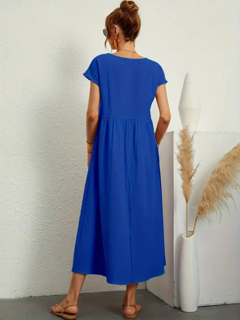 Rosetta Elevated Long Bell Shaped Dress Evening Wear Edit