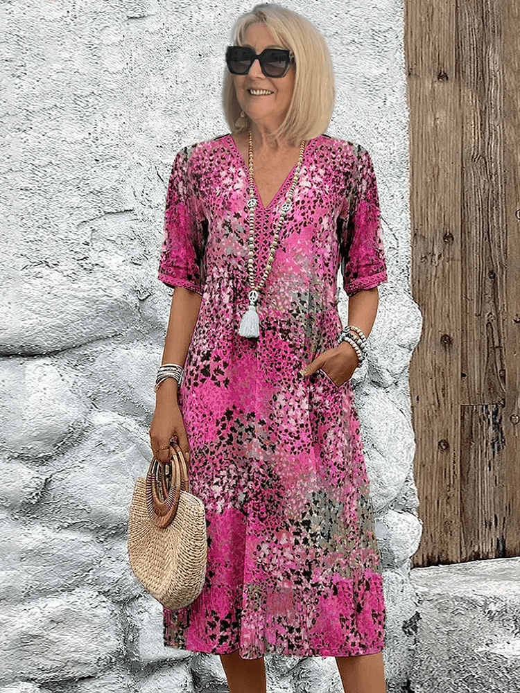 Skyler | Ocean Breeze Summer Dress Blush Pink